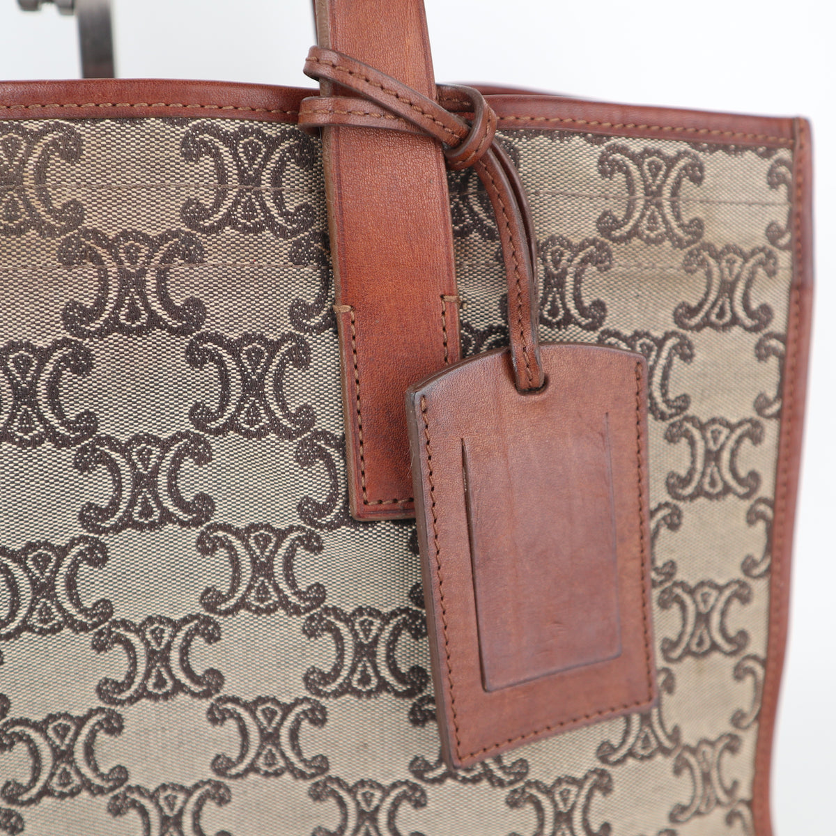 C2420 Celine Tote Bag Macadam | Pre-Owned Very Good Brown Canvas/Macadam