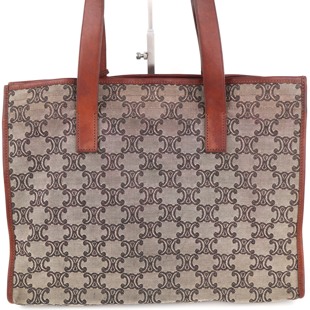 C2420 Celine Tote Bag Macadam | Pre-Owned Very Good Brown Canvas/Macadam