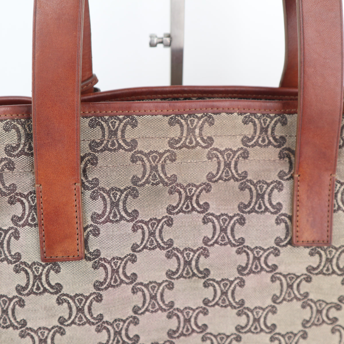 C2420 Celine Tote Bag Macadam | Pre-Owned Very Good Brown Canvas/Macadam