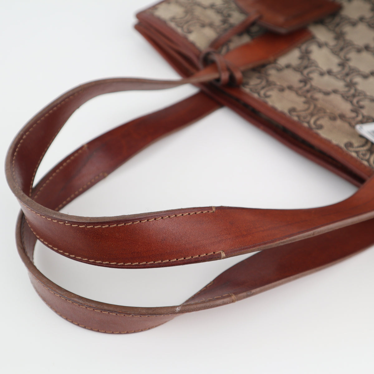 C2420 Celine Tote Bag Macadam | Pre-Owned Very Good Brown Canvas/Macadam