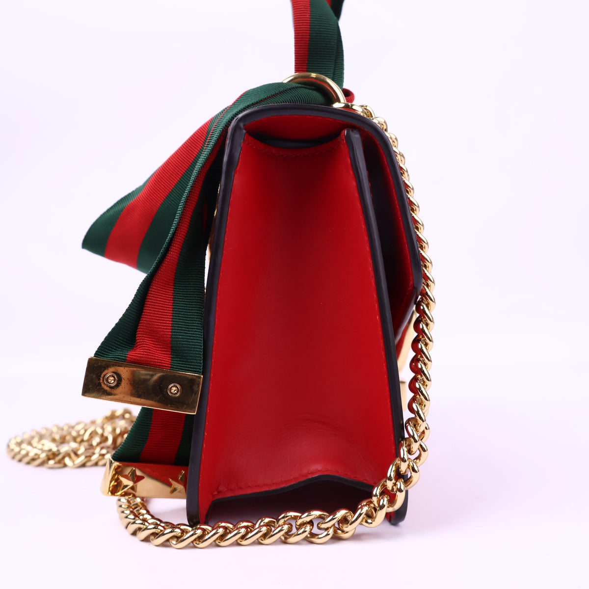 J3010 Gucci Shoulder Bag Sylvie Mini Chain Shoulder Bag | Pre-Owned Like New Leather
