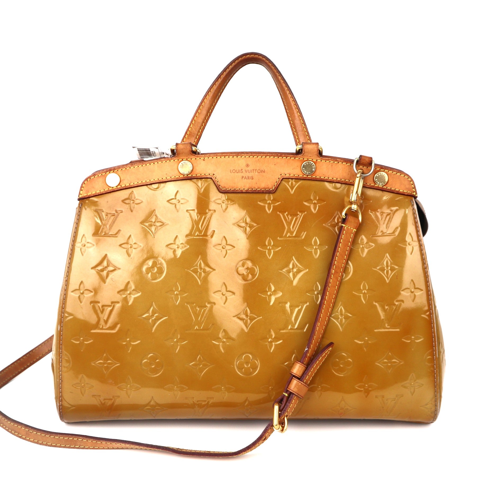 C1025 Louis Vuitton Brea  Patent Monogram MM Leather Handbag-Pre Owned