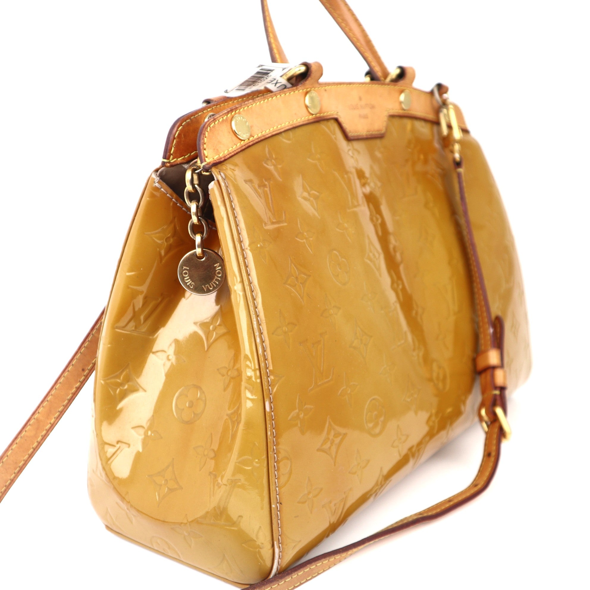 C1025 Louis Vuitton Brea  Patent Monogram MM Leather Handbag-Pre Owned
