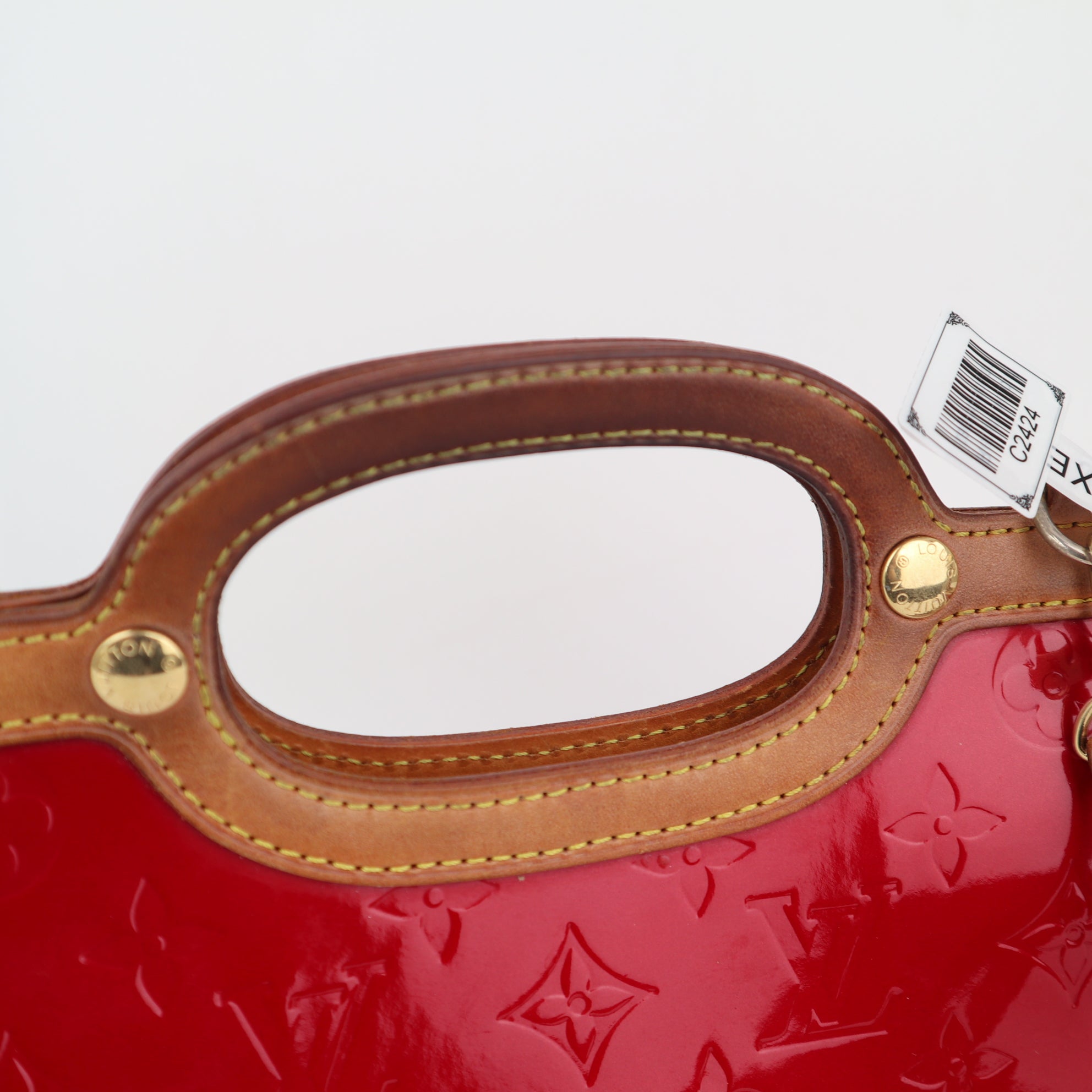 C2424 Louis Vuitton Tote Bag Roxbury Vernis dAmour Drive Pomme | Pre-Owned Very Good Red Leather, Patent leather