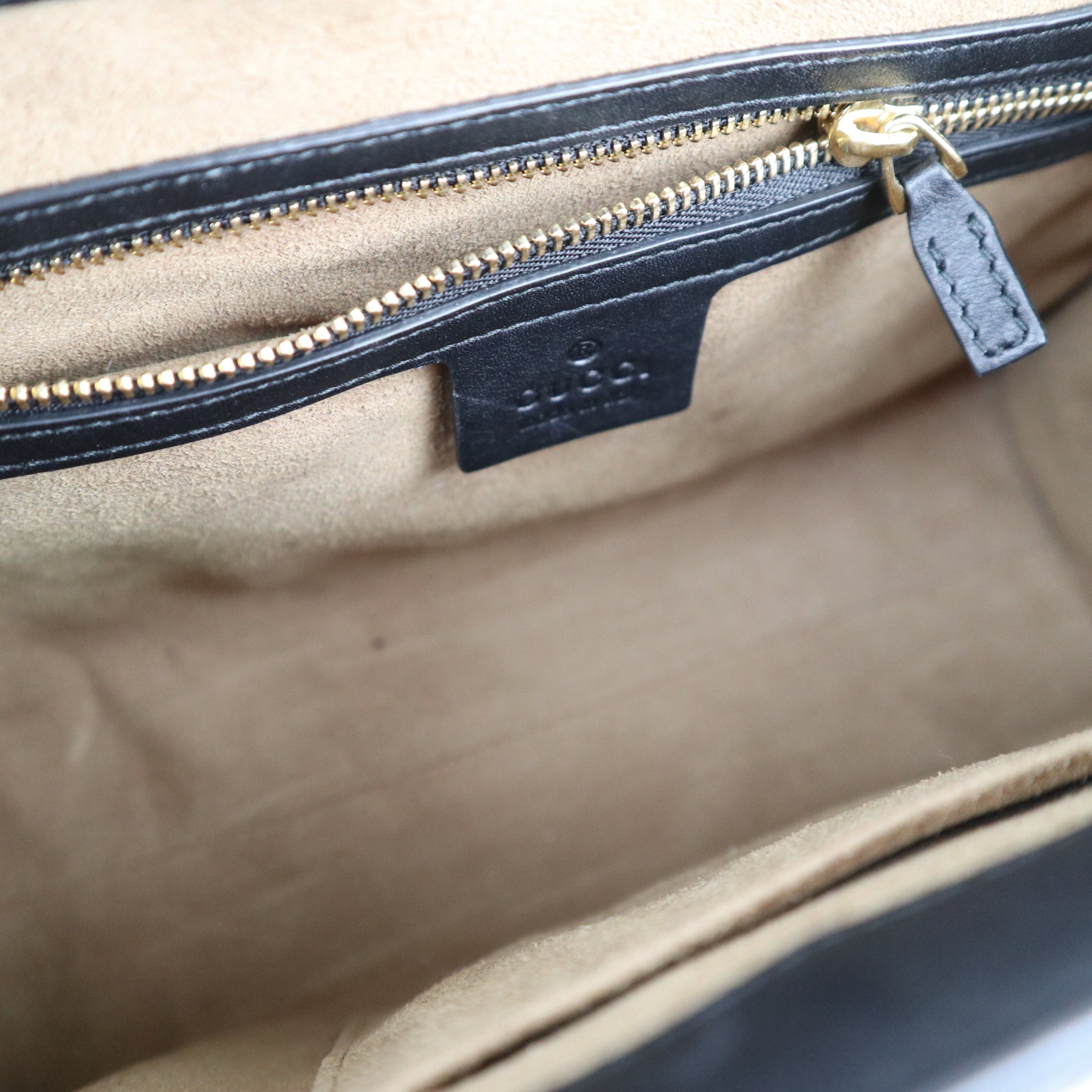C2425 Gucci Top Handle Bag Padlock GG Supreme Top Handle | Pre-Owned Very Good Brown Canvas/GG Supreme