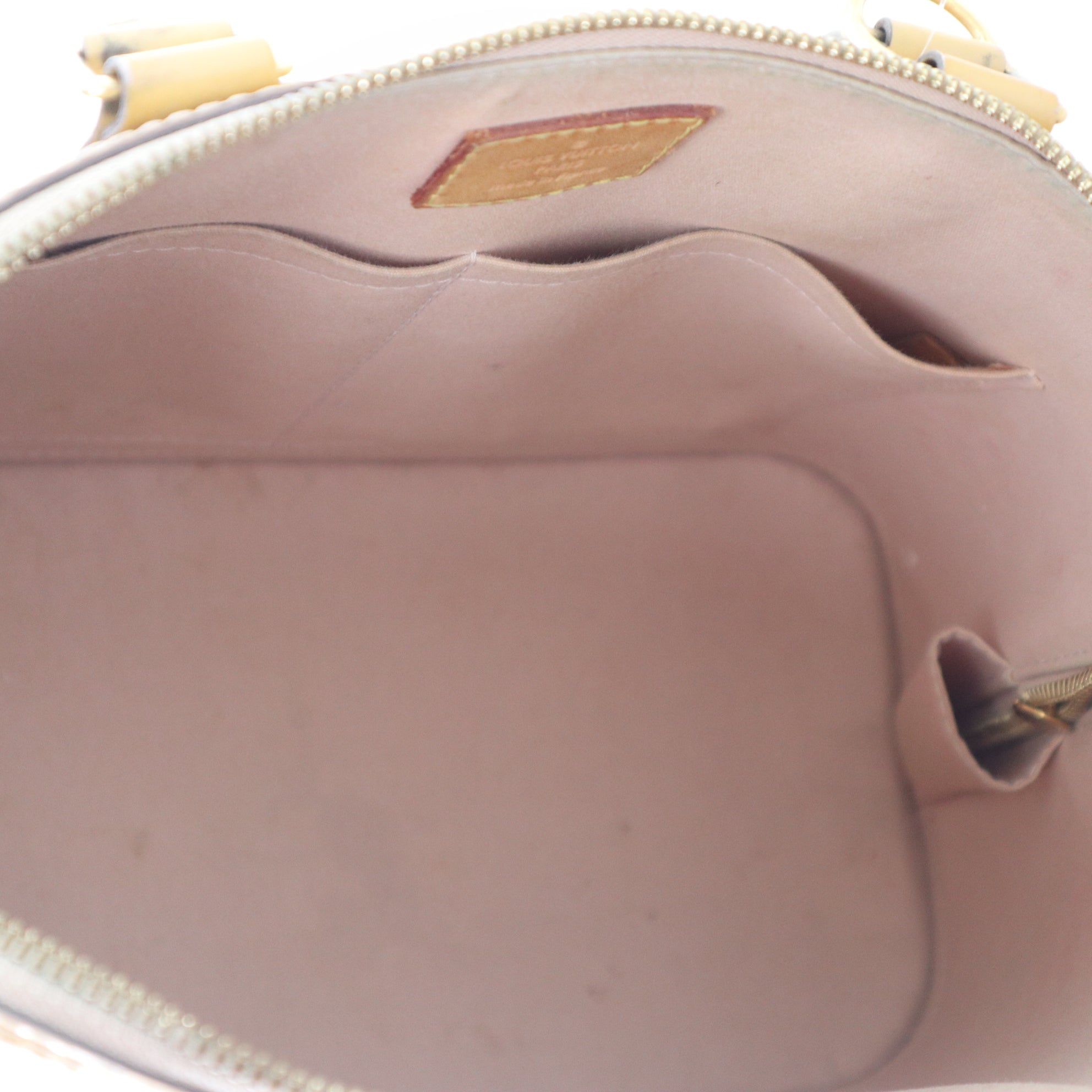 C1026 Louis Vuitton Handbag Alma PM Yellow Monogram Vernis Citrine-Pre Owned