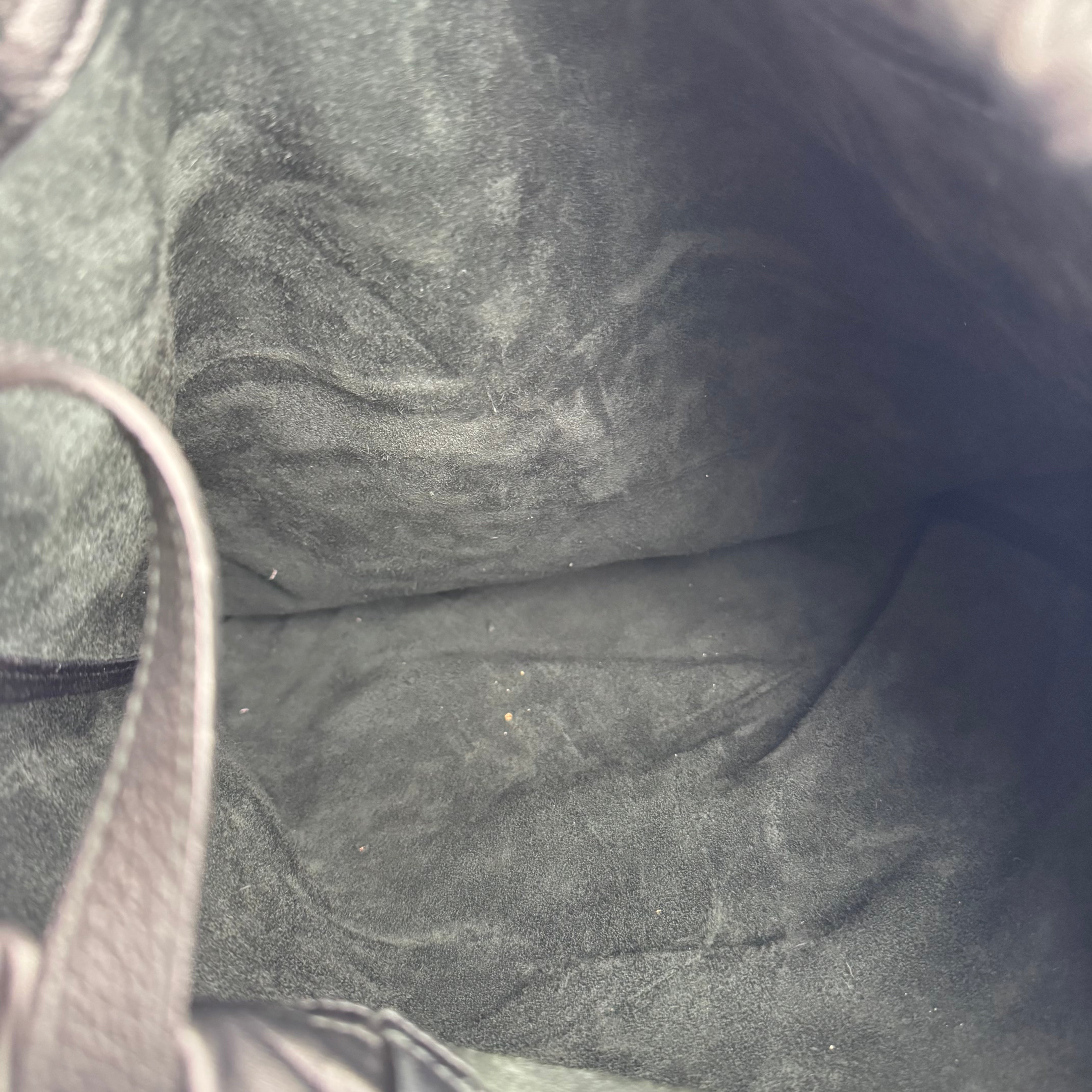 J1619 Gucci Print leather Drawstring Backpack- Pre Owned