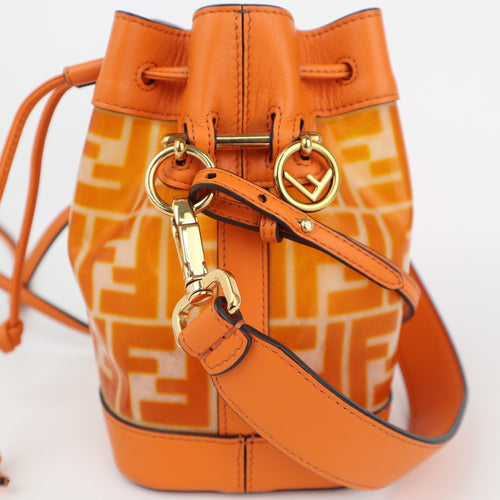 C2429 Fendi Bucket Bag Mon Tresor Mini | Pre-Owned Very Good Leather