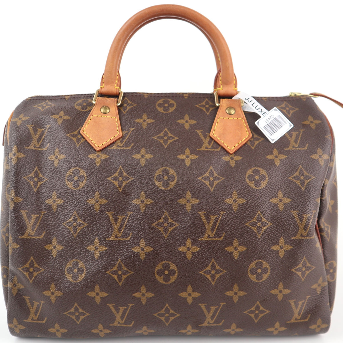 C2431 Louis Vuitton Top Handle Bag Speedy 30 Monogram Canvas | Pre-Owned Very Good Brown Canvas Monogram