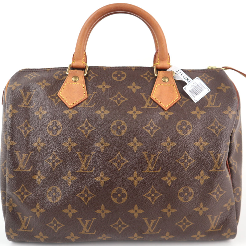 C2431 Louis Vuitton Top Handle Bag Speedy 30 Monogram Canvas | Pre-Owned Very Good Brown Canvas Monogram
