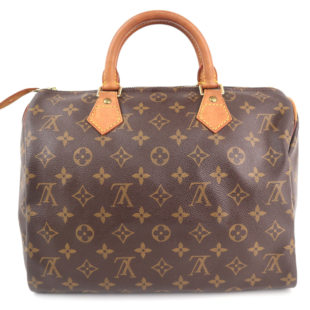 C2431 Louis Vuitton Top Handle Bag Speedy 30 Monogram Canvas | Pre-Owned Very Good Brown Canvas Monogram
