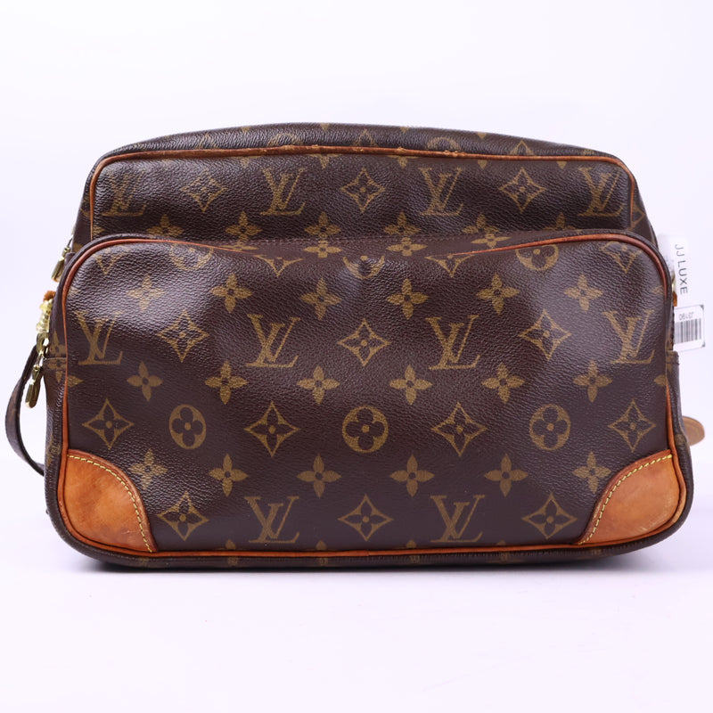 J3190 Louis Vuitton Shoulder Bag Nile Monogram | Pre-Owned Excellent Brown Coated canvas, leather trim Monogram