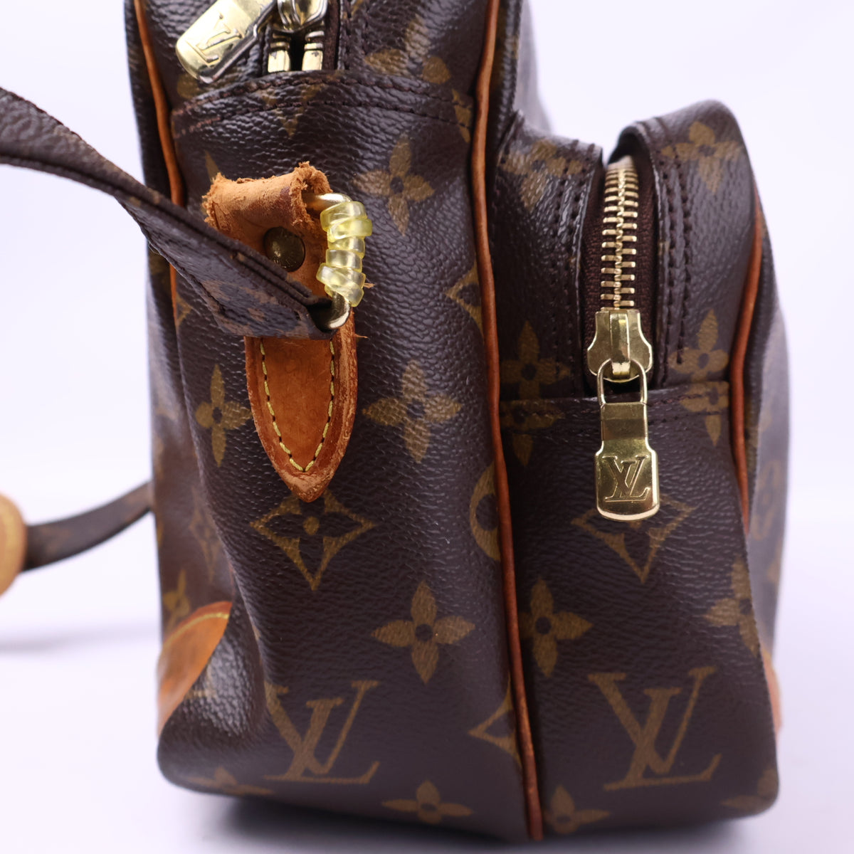 J3190 Louis Vuitton Shoulder Bag Nile Monogram | Pre-Owned Excellent Brown Coated canvas, leather trim Monogram