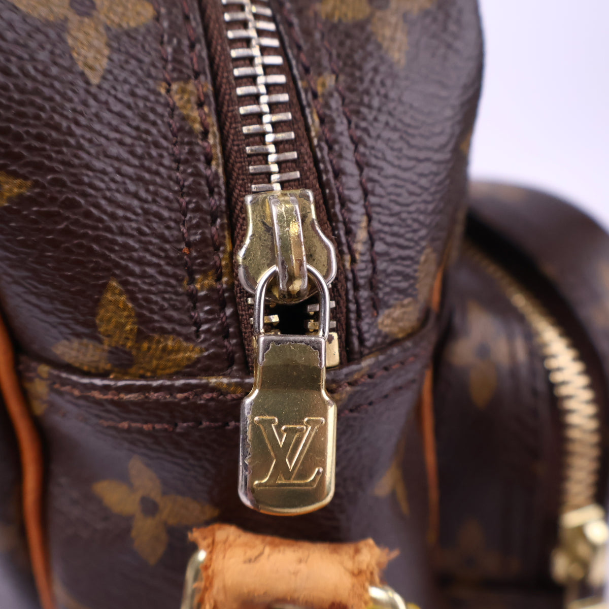 J3190 Louis Vuitton Shoulder Bag Nile Monogram | Pre-Owned Excellent Brown Coated canvas, leather trim Monogram