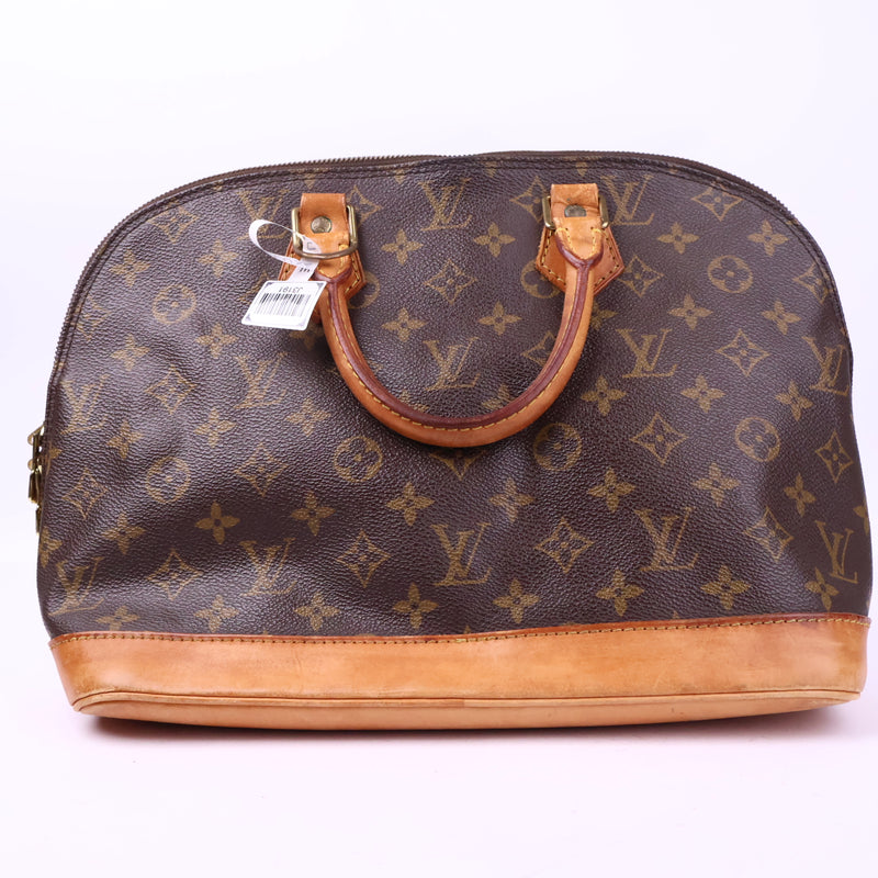 J3191# Louis Vuitton Top Handle Bag Alma PM | Pre-Owned Excellent Canvas, leather trim