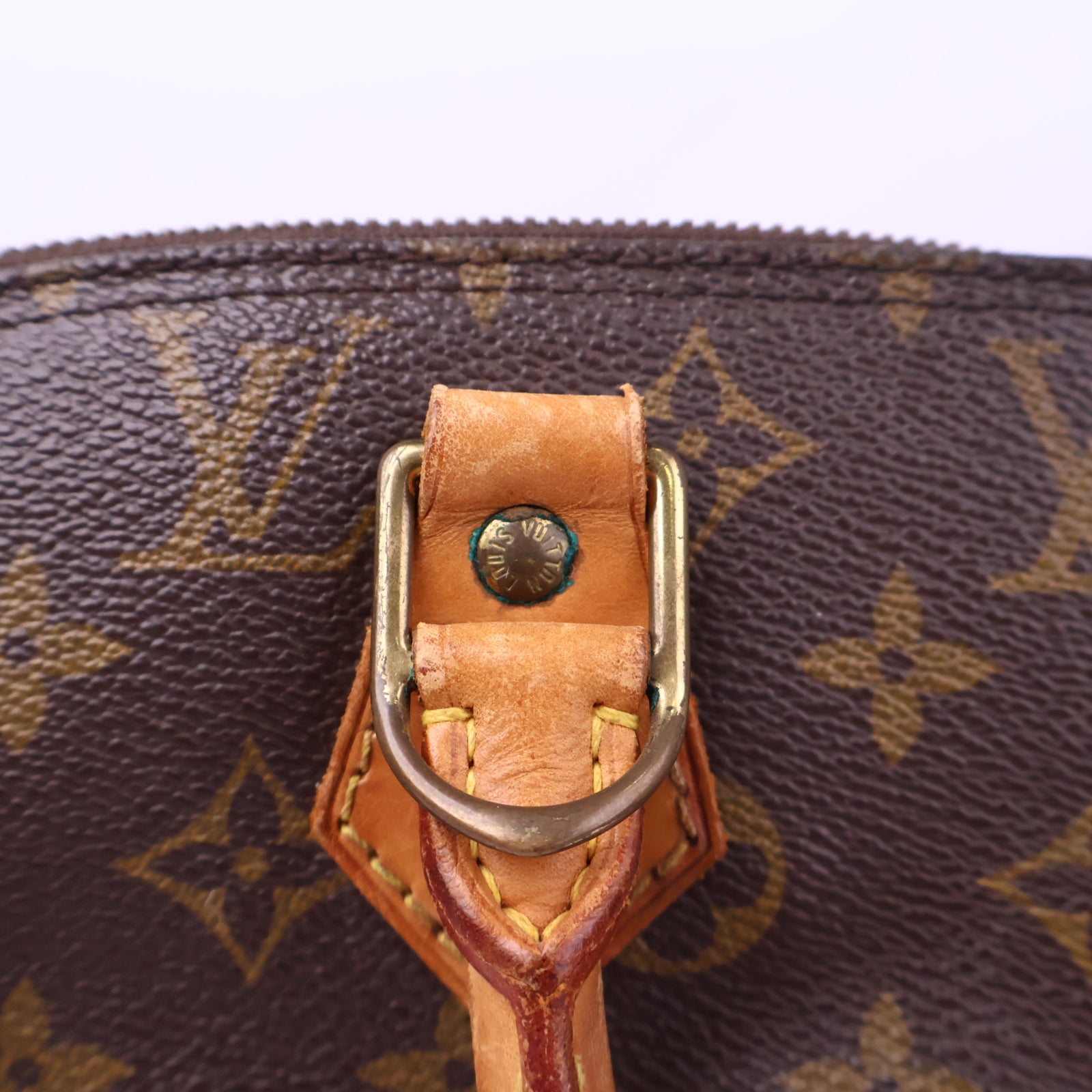 J3191# Louis Vuitton Top Handle Bag Alma PM | Pre-Owned Excellent Canvas, leather trim