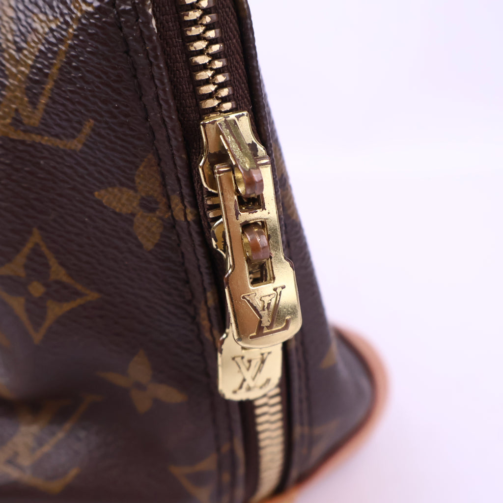 J3191# Louis Vuitton Top Handle Bag Alma PM | Pre-Owned Excellent Canvas, leather trim
