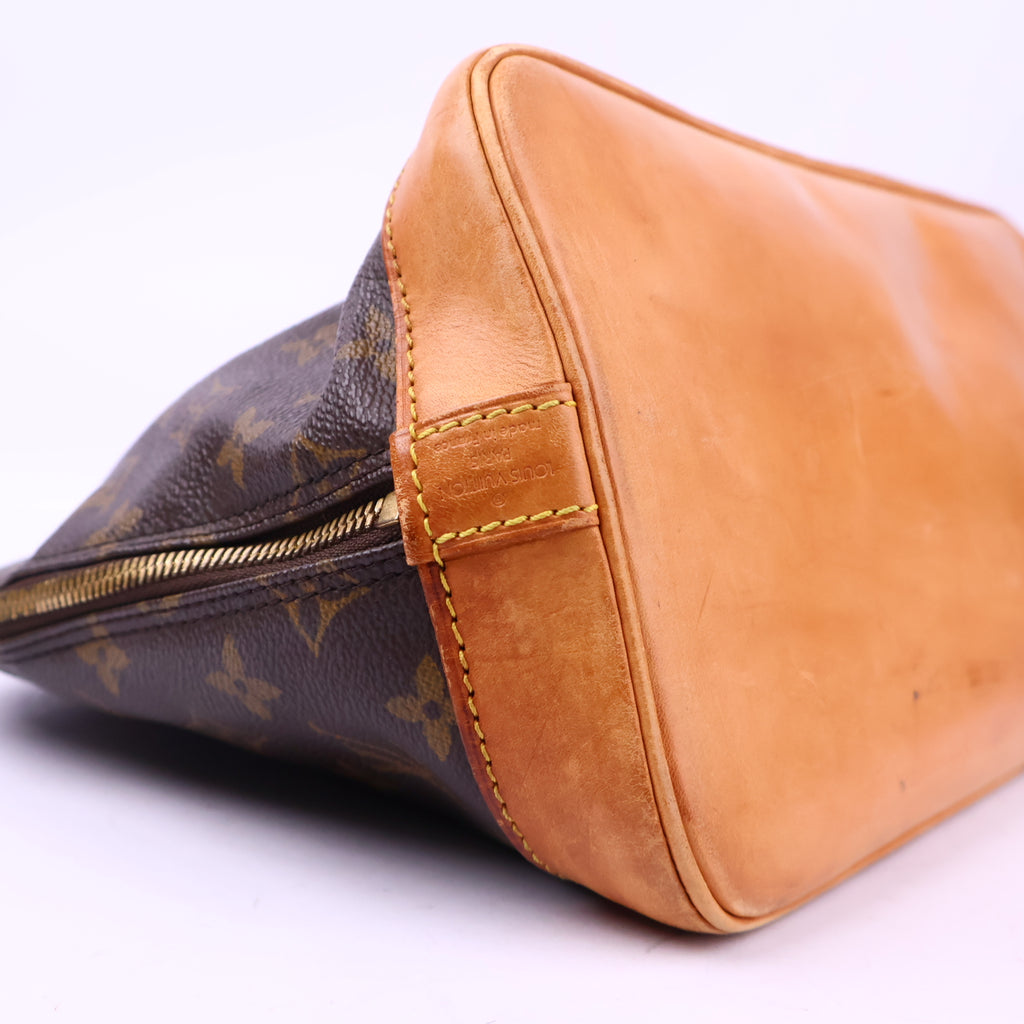 J3191# Louis Vuitton Top Handle Bag Alma PM | Pre-Owned Excellent Canvas, leather trim