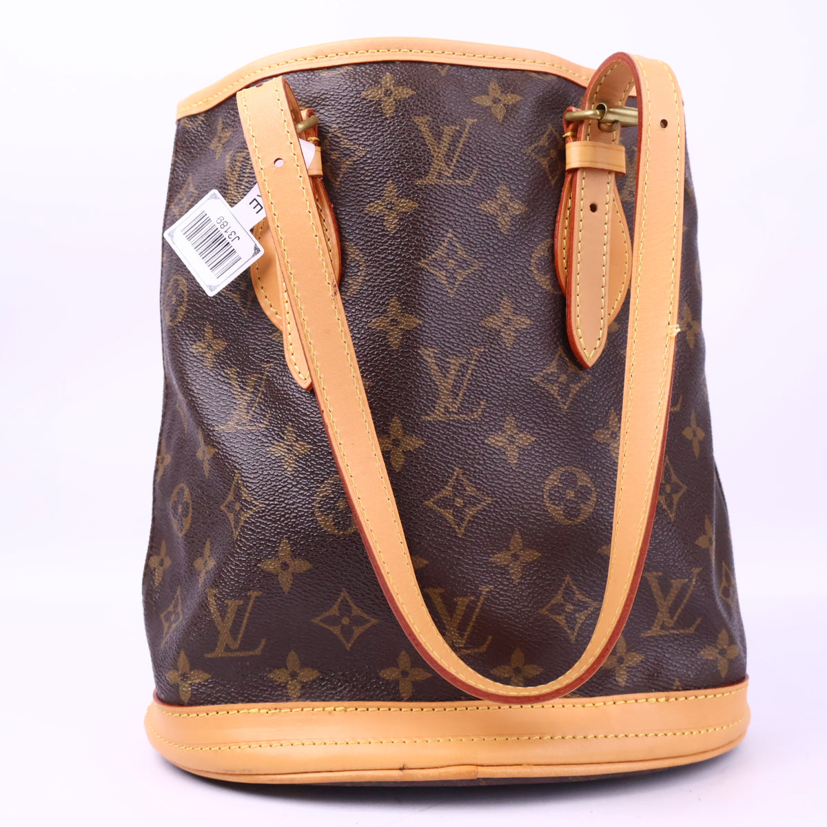 J3189R Louis Vuitton Bucket Bag Monogram Canvas | Pre-Owned Like New Brown Coated canvas, leather trim Monogram