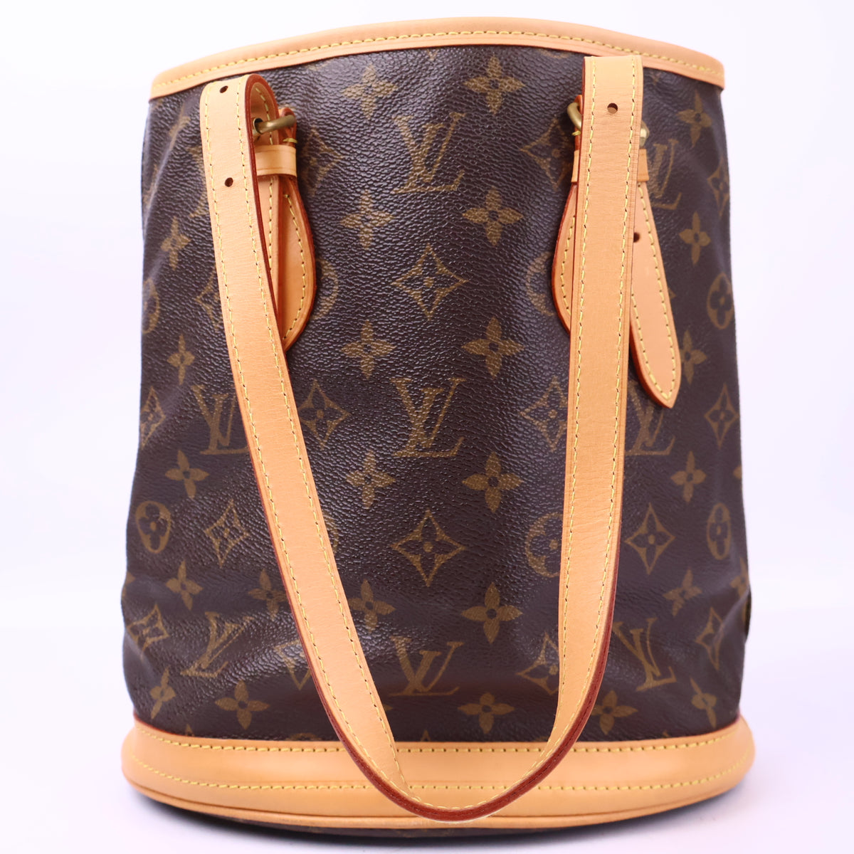 J3189R Louis Vuitton Bucket Bag Monogram Canvas | Pre-Owned Like New Brown Coated canvas, leather trim Monogram