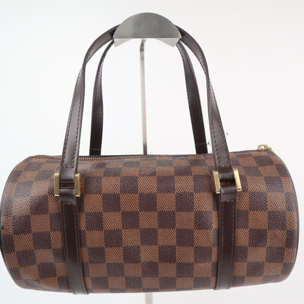 C2435R Louis Vuitton Shoulder Bag Damier Ebene Papillon 26 | Pre-Owned Excellent Brown Canvas Damier Ebene