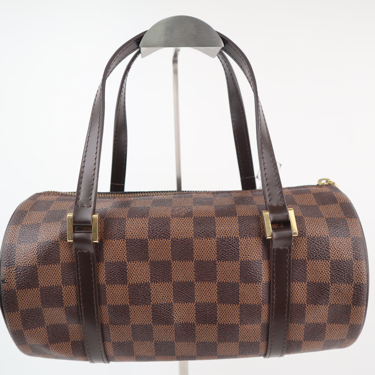 C2435R Louis Vuitton Shoulder Bag Damier Ebene Papillon 26 | Pre-Owned Excellent Brown Canvas Damier Ebene