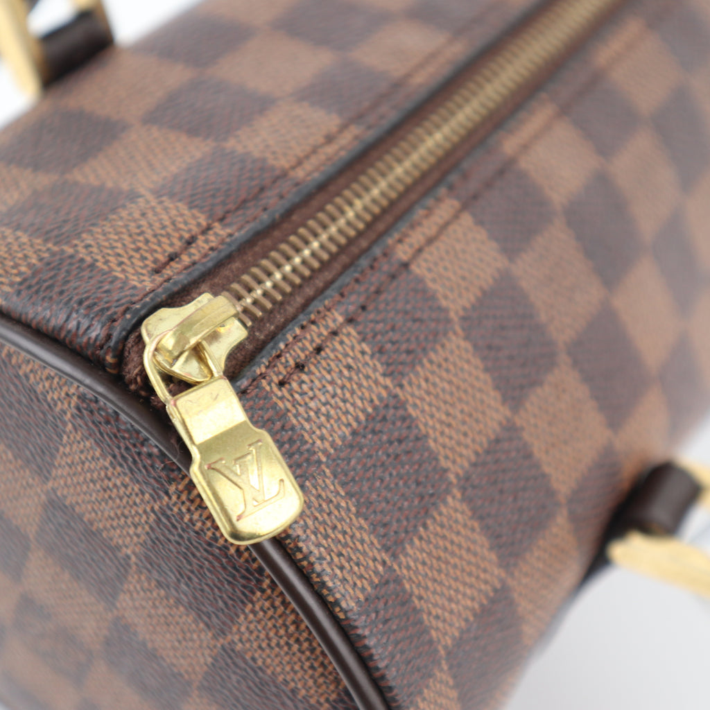 C2435R Louis Vuitton Shoulder Bag Damier Ebene Papillon 26 | Pre-Owned Excellent Brown Canvas Damier Ebene