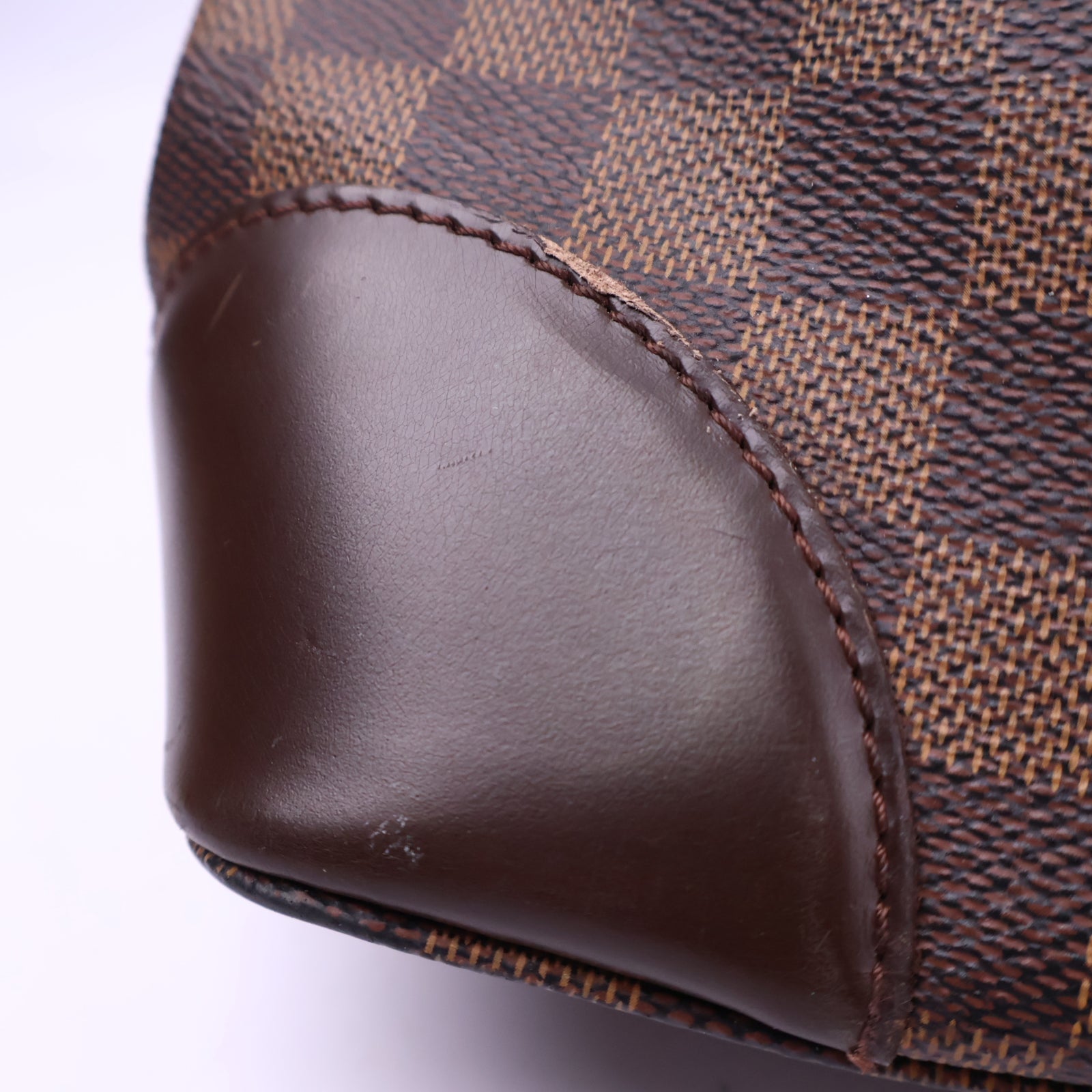 J3187 Louis Vuitton Tote Bag Hampstead MM Damier Ebene | Pre-Owned Like New Brown Coated canvas, leather trim Damier Ebene