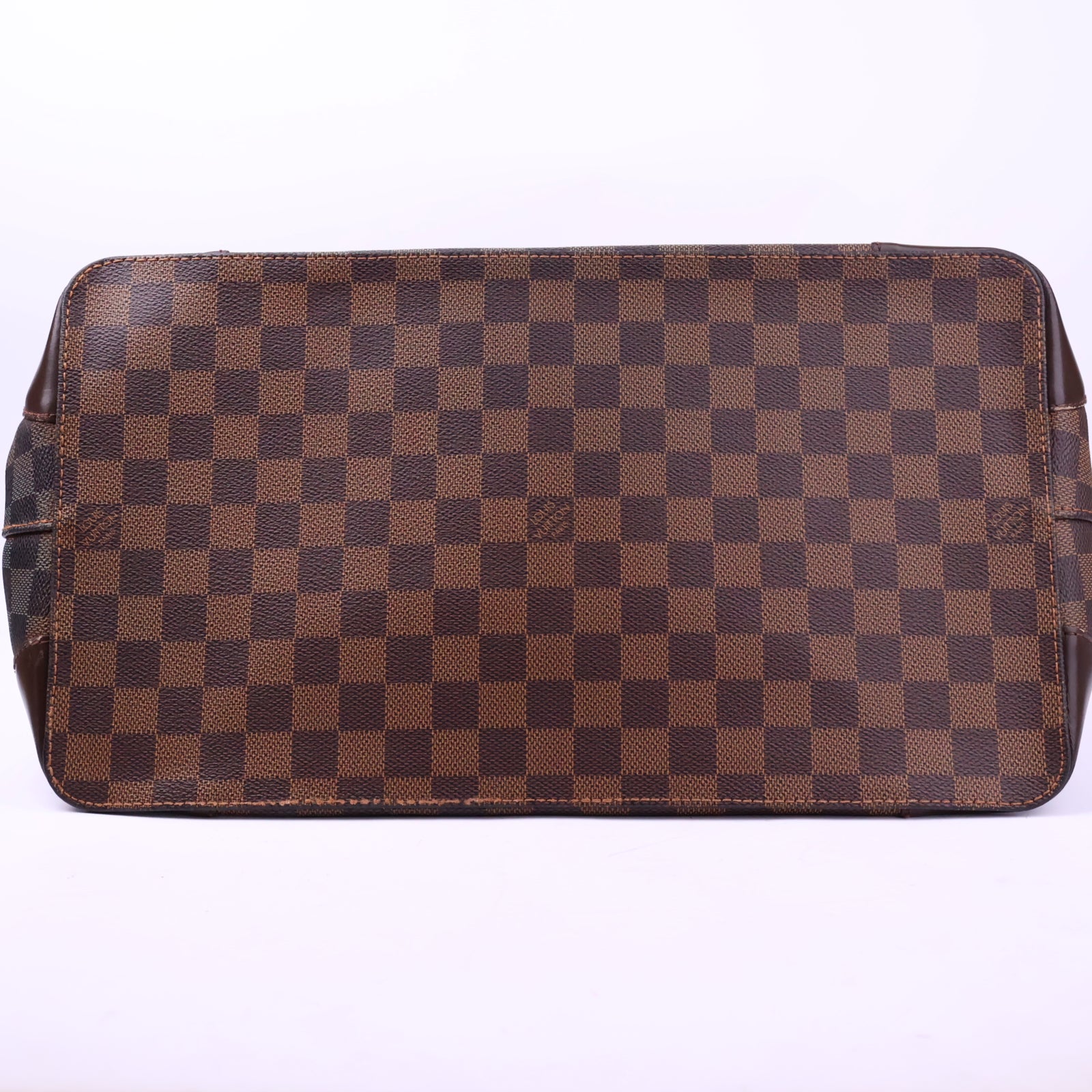 J3187 Louis Vuitton Tote Bag Hampstead MM Damier Ebene | Pre-Owned Like New Brown Coated canvas, leather trim Damier Ebene