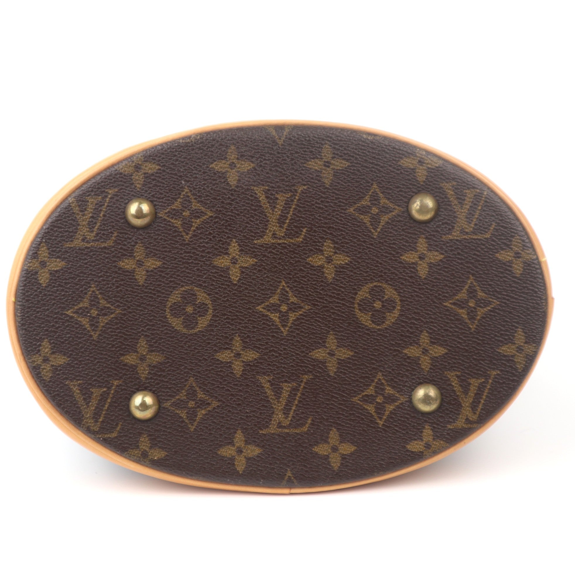 C1035 Louis Vuitton  Brown Monogram Petit Bucket Bag-Pre Owned