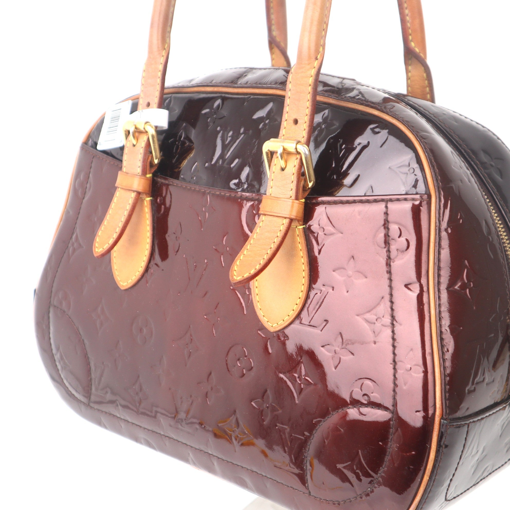 C1037 LOUIS VUITTON Amarante Monogram Vernis Summit Drive Bag-Pre Owned