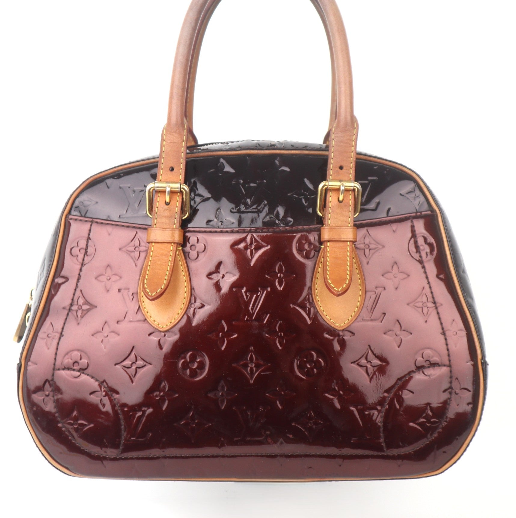 C1037 LOUIS VUITTON Amarante Monogram Vernis Summit Drive Bag-Pre Owned