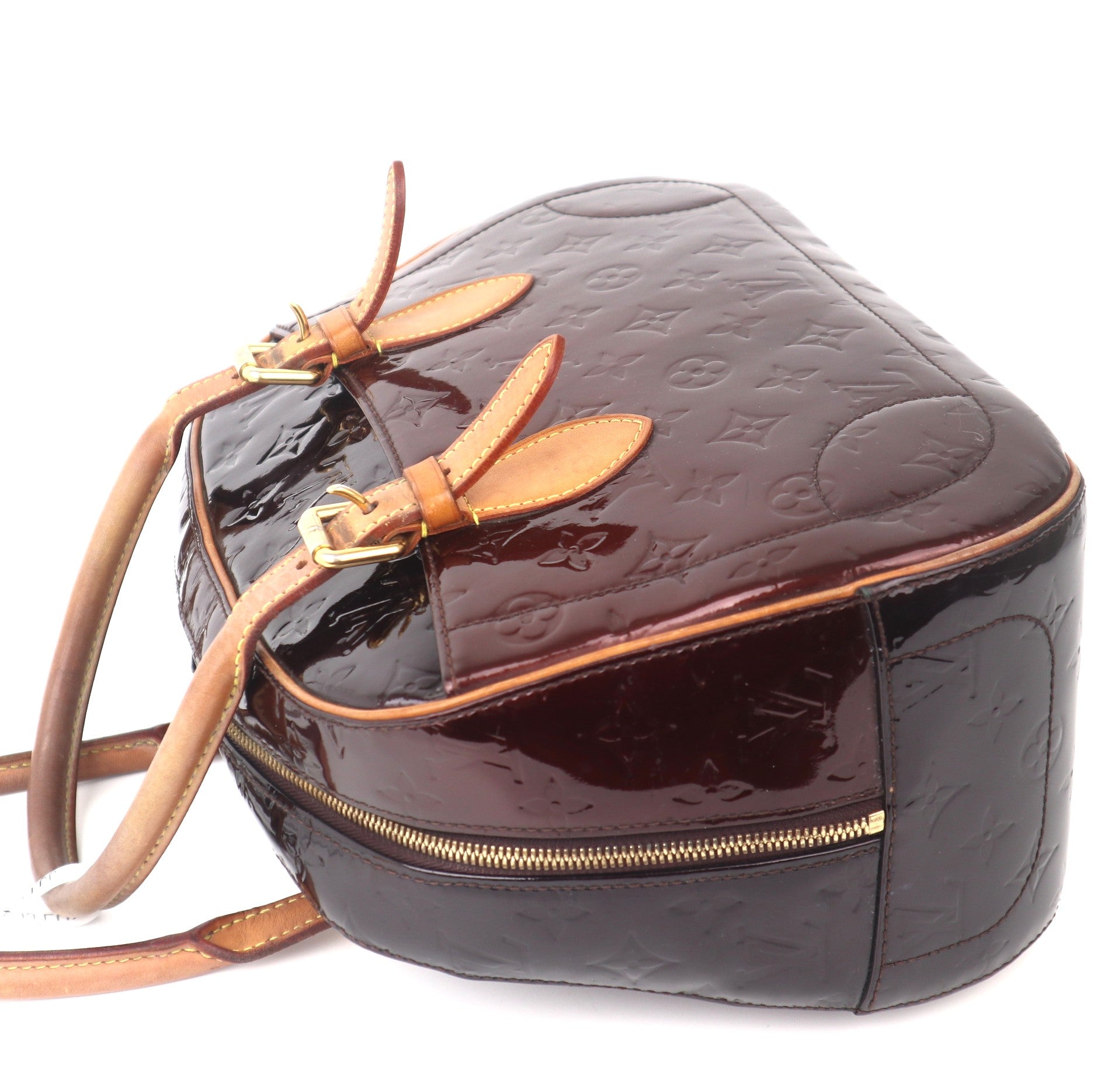 C1037 LOUIS VUITTON Amarante Monogram Vernis Summit Drive Bag-Pre Owned