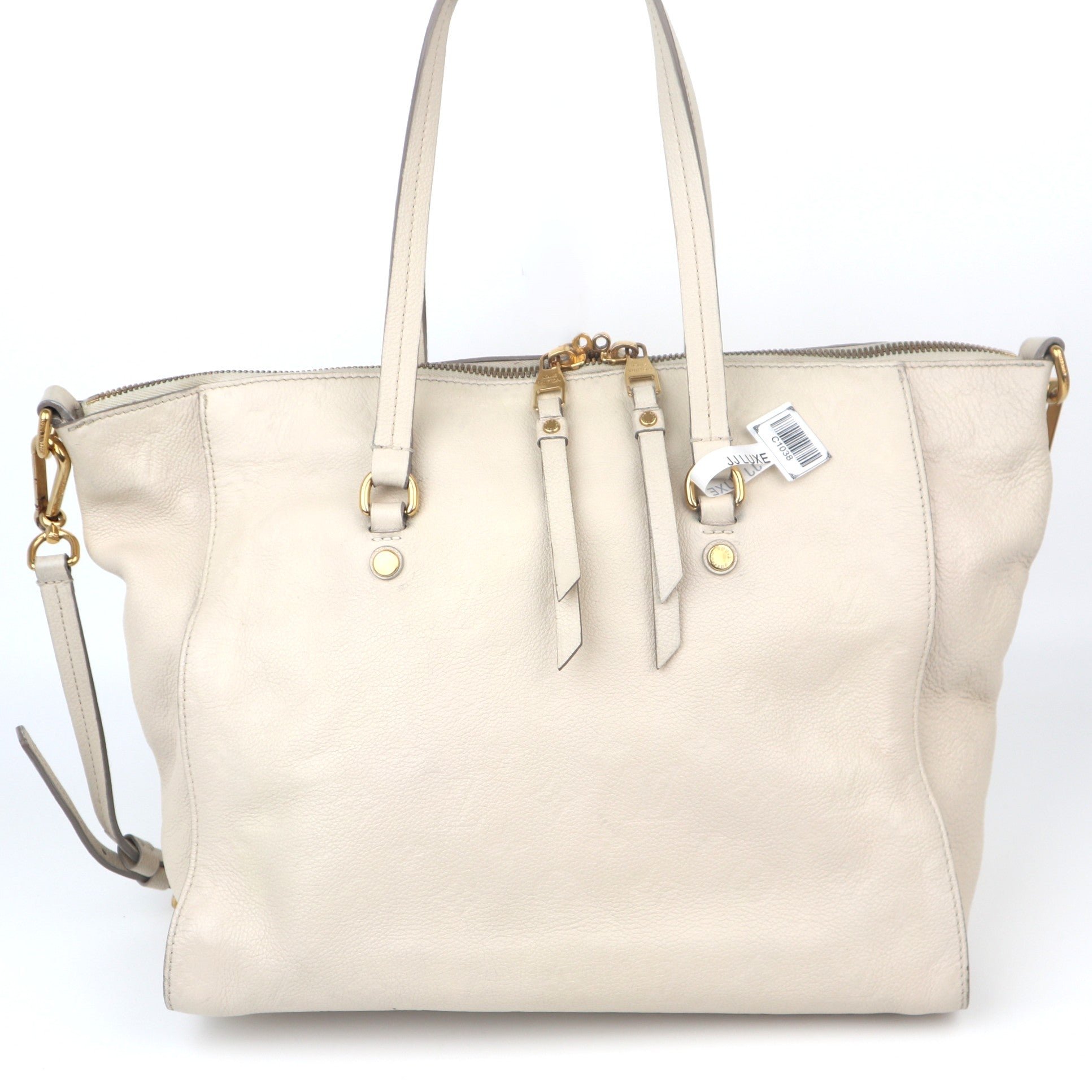C1038# Louis Vuitton Neige Monogram Empreinte Leather Lumineuse  Bag-Pre Owned