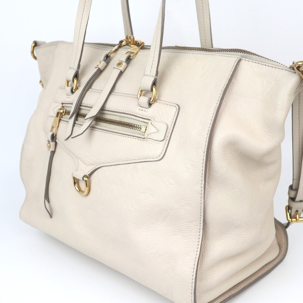 C1038# Louis Vuitton Neige Monogram Empreinte Leather Lumineuse  Bag-Pre Owned