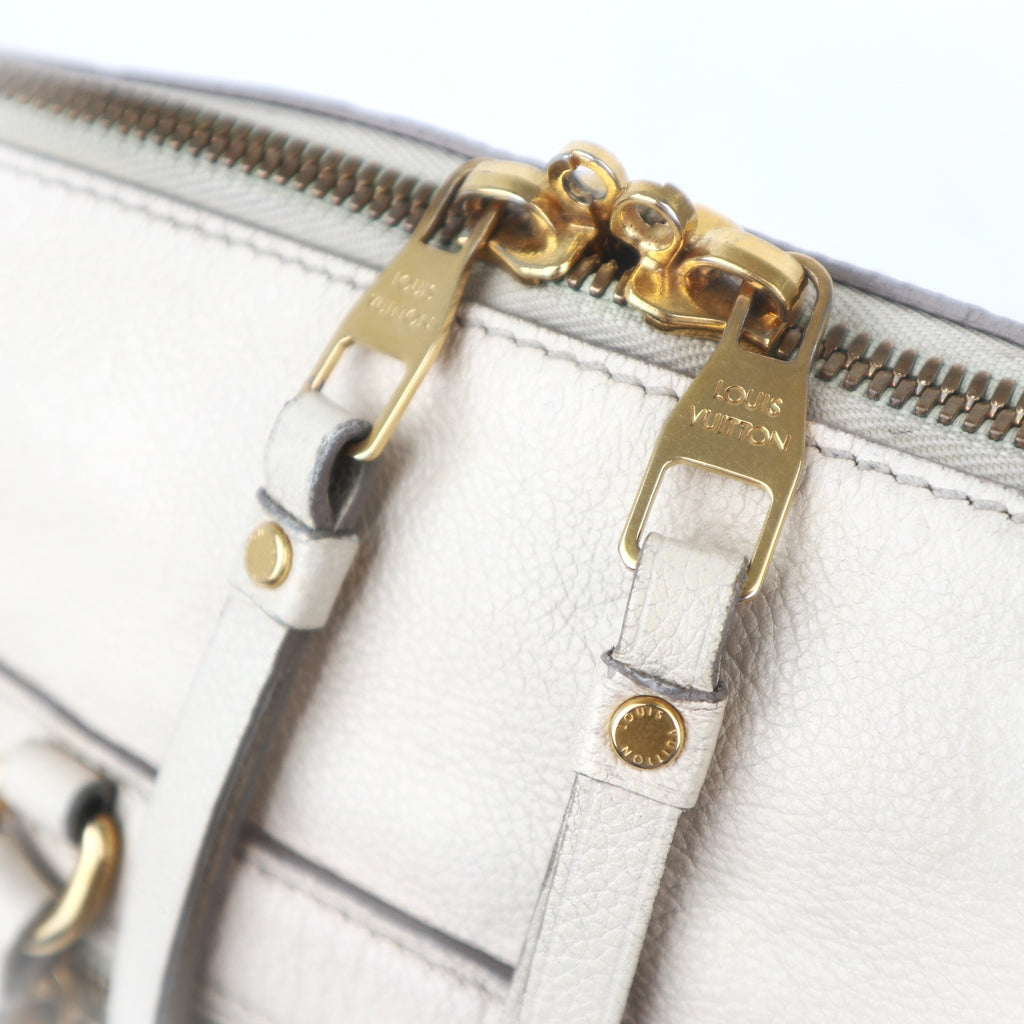 C1038# Louis Vuitton Neige Monogram Empreinte Leather Lumineuse  Bag-Pre Owned