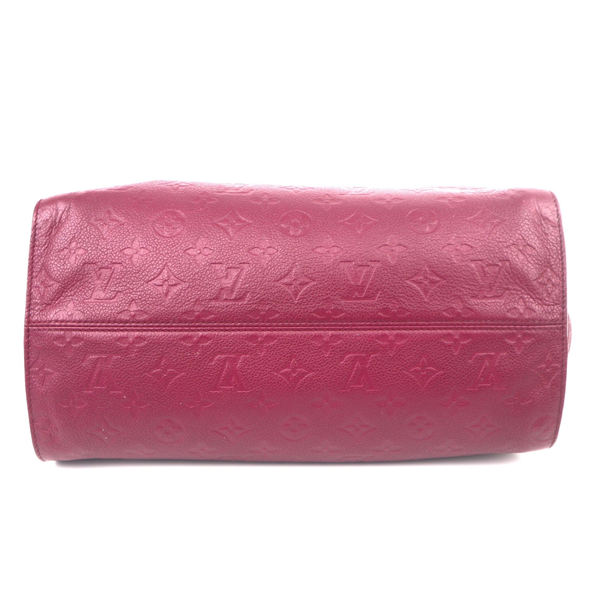 C1039 Louis Vuitton Aurore Monogram Empreinte Leather Lumineuse  Bag-Pre Owned