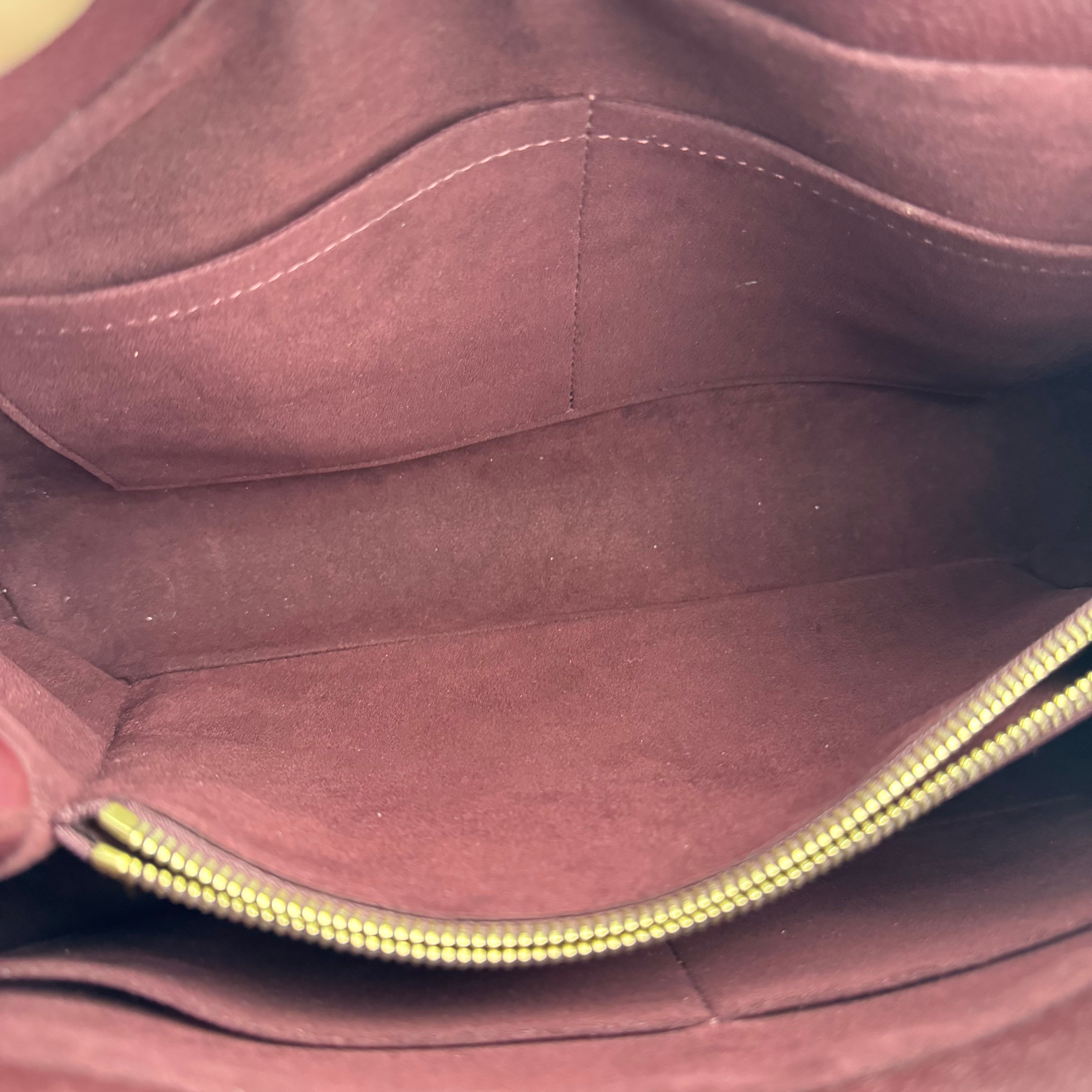 J1614 Louis Vuitton Quetsche Monogram Canvas Olympe Bag- Pre Owned