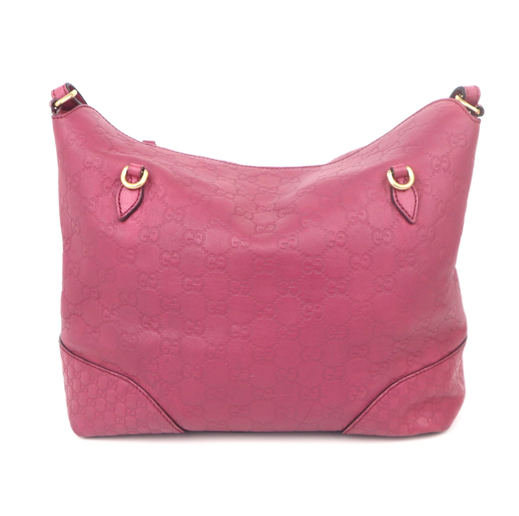 C1041 Gucci guccissima bree foldover medium pink tote bag-Pre Owned