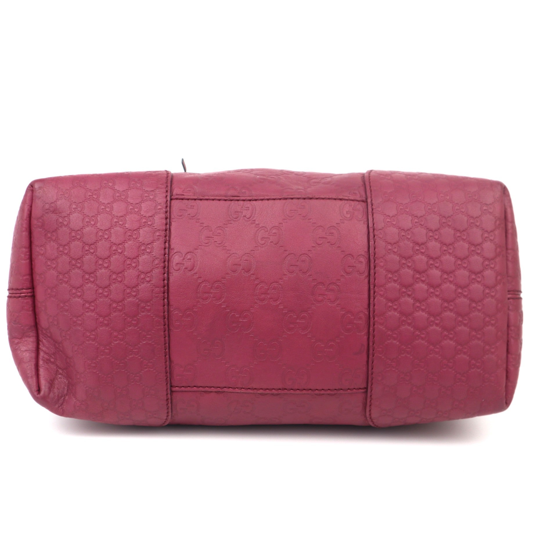 C1041 Gucci guccissima bree foldover medium pink tote bag-Pre Owned