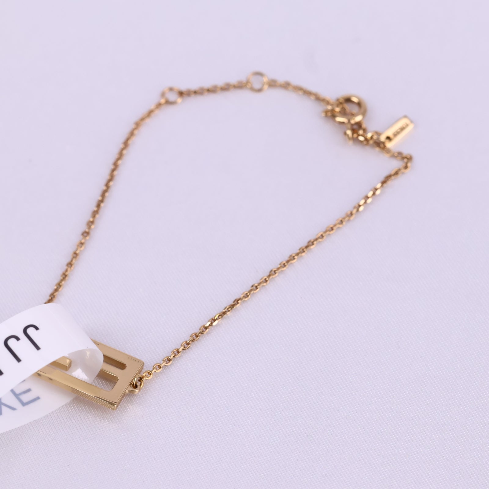 J2982 Fendi  Bracelet F IS Bracelet | Pre-Owned Like New Gold-tone Logo Metal