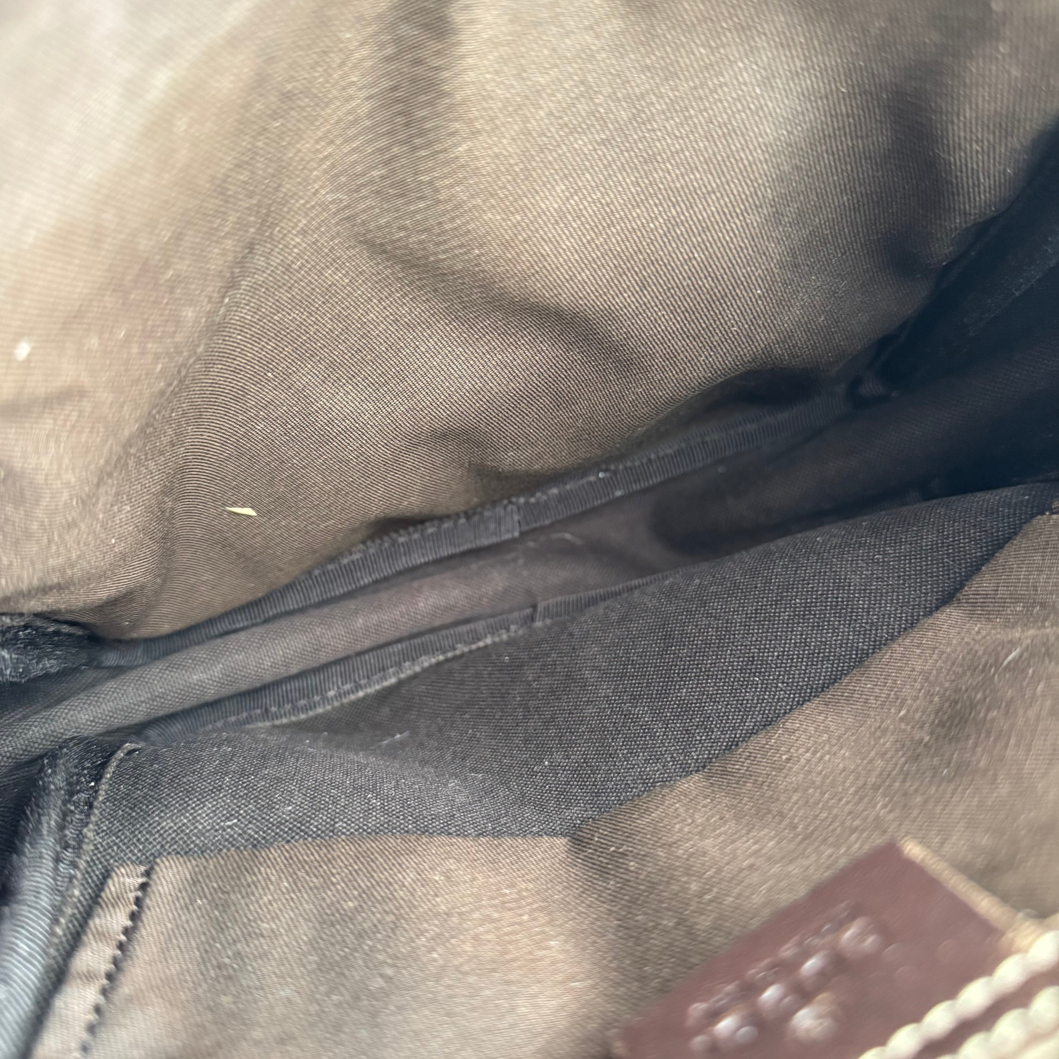 J1573 Gucci GG Supreme Shoulder Bag Brown Beige- Pre Owned