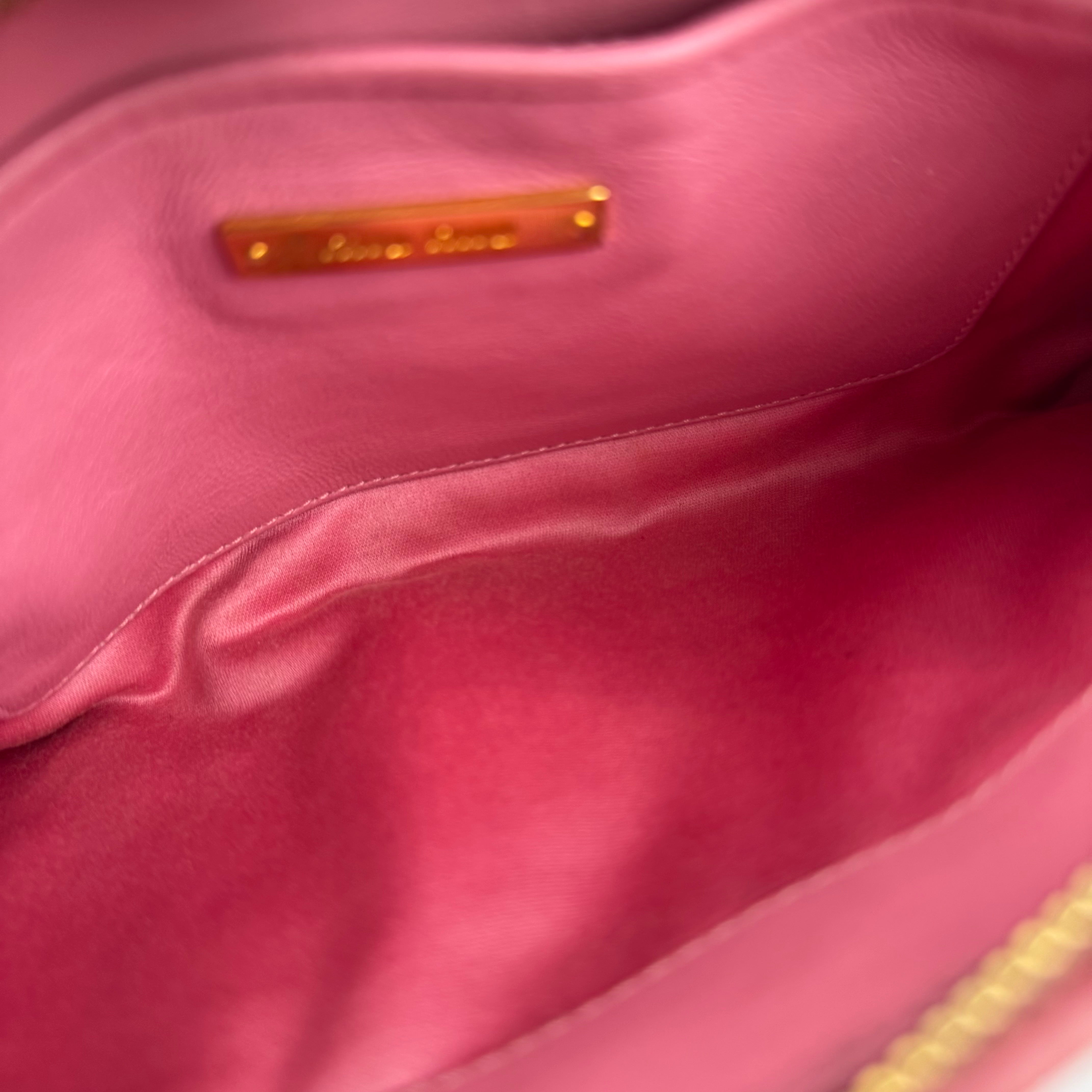 J1577 Miu Miu Pink Matelasse Nappa Wrystlet Clutch Bag- Pre Owned