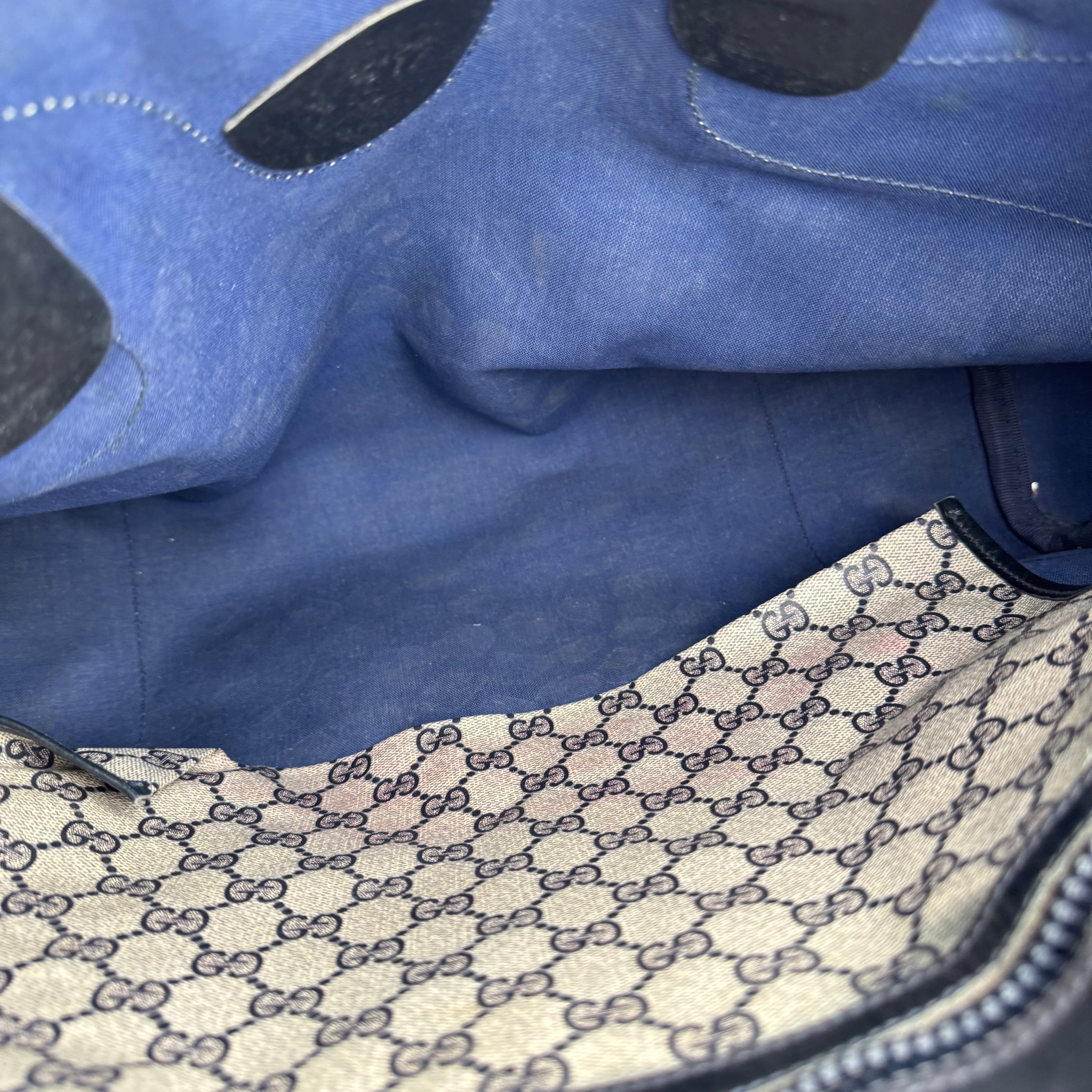 J1602 Gucci Monogram Vintage Travel Bag- Pre Owned