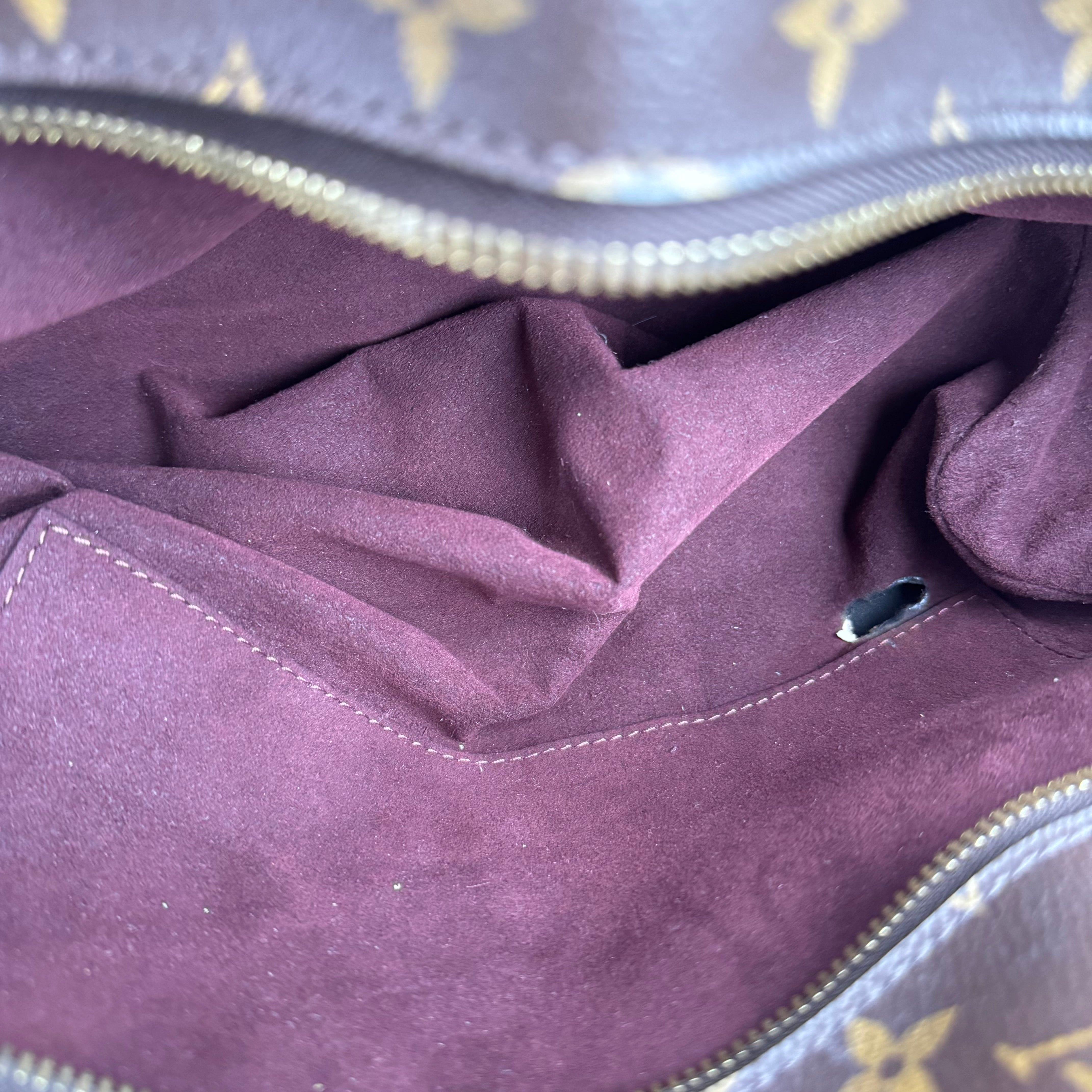 J1598 Louis Vuitton Brown Canvas Marais Bag- Pre Owned