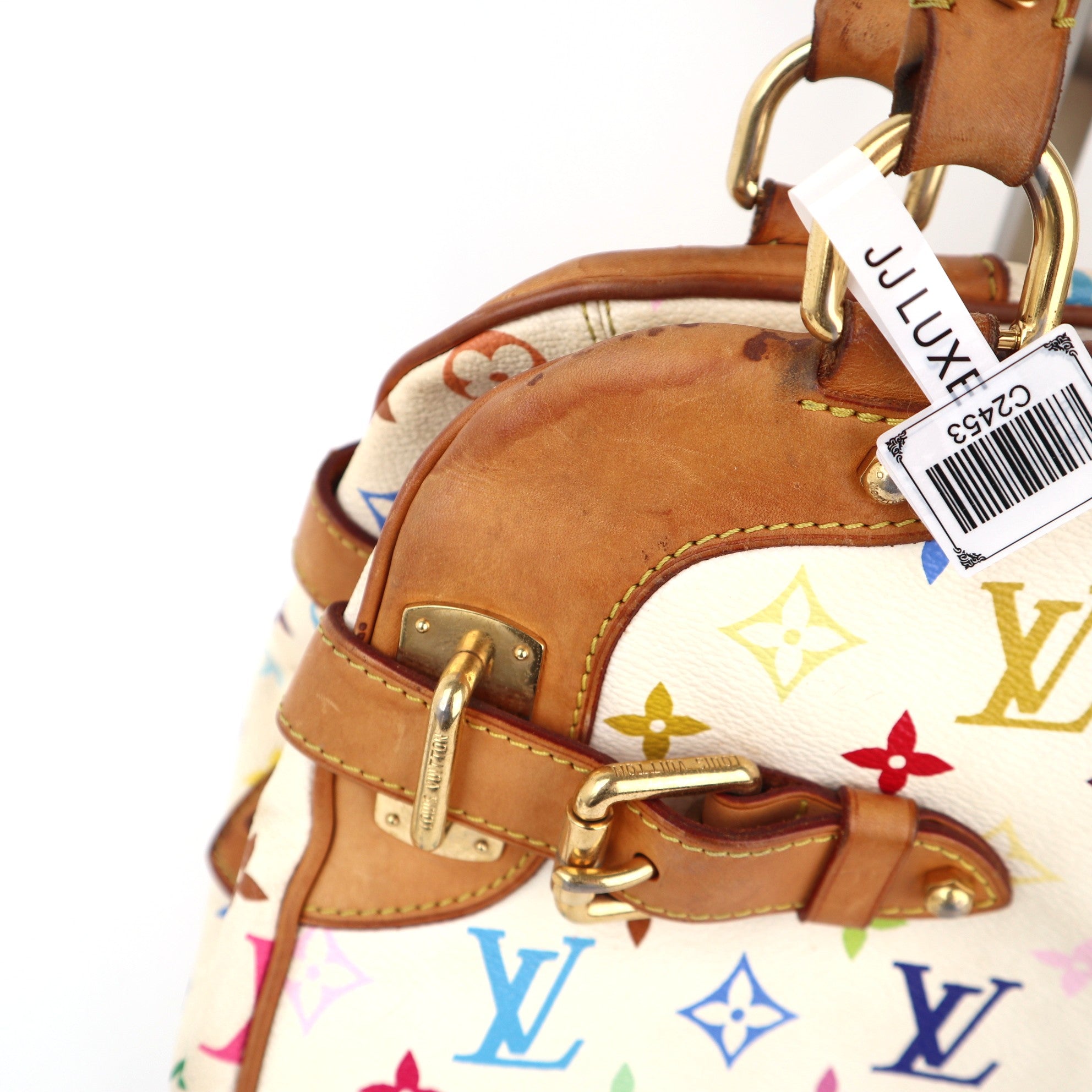 C2453 Louis Vuitton Shoulder Bag Monogram Multicolore Claudia white | Pre-Owned Very Good White Multicolour Canvas Monogram Multicolore