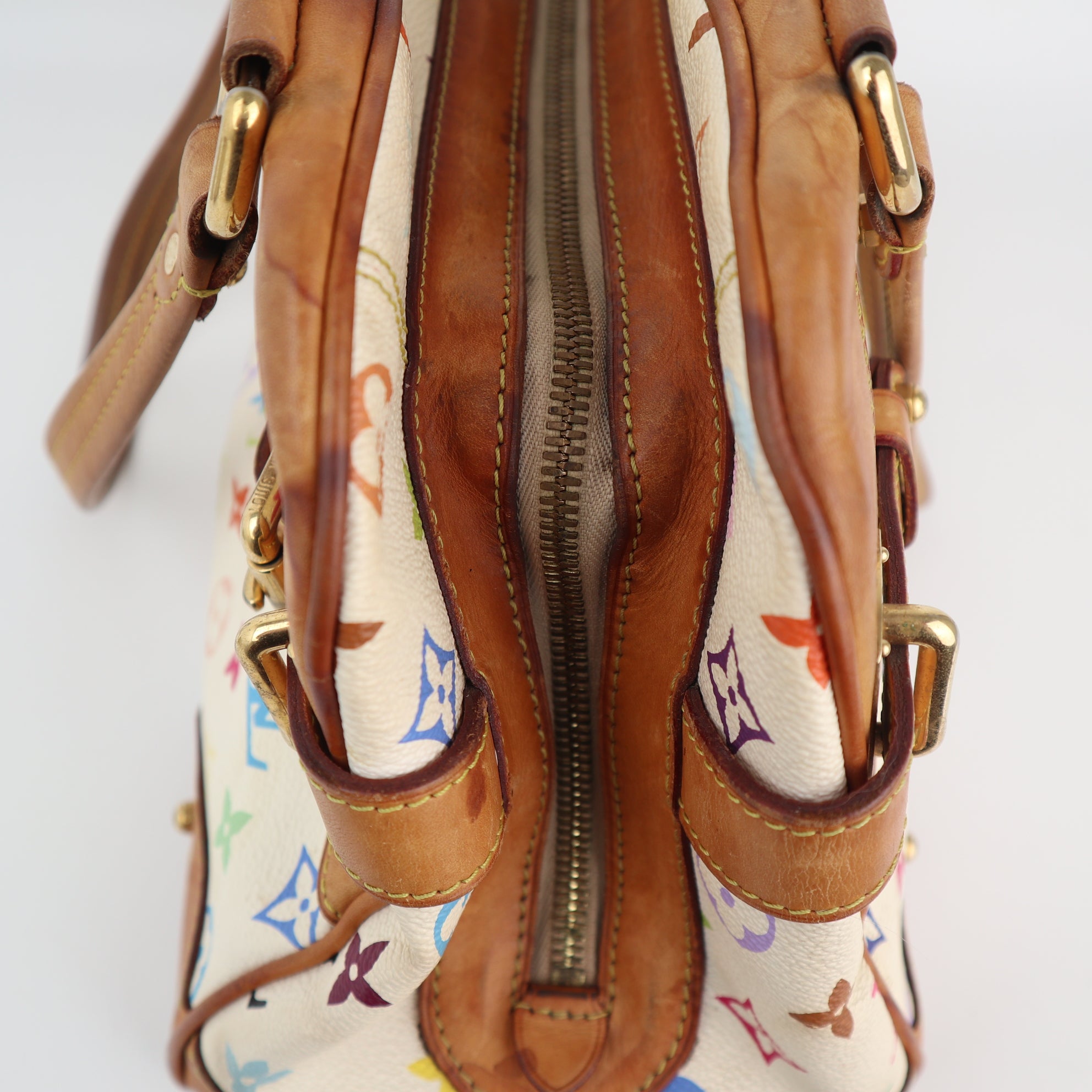 C2453 Louis Vuitton Shoulder Bag Monogram Multicolore Claudia white | Pre-Owned Very Good White Multicolour Canvas Monogram Multicolore
