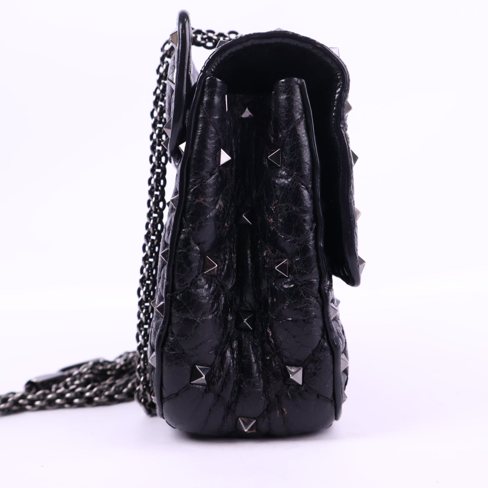 J3002 Valentino Crossbody Bag Rockstud Spike Crossbody Bag | Pre-Owned Like New leather