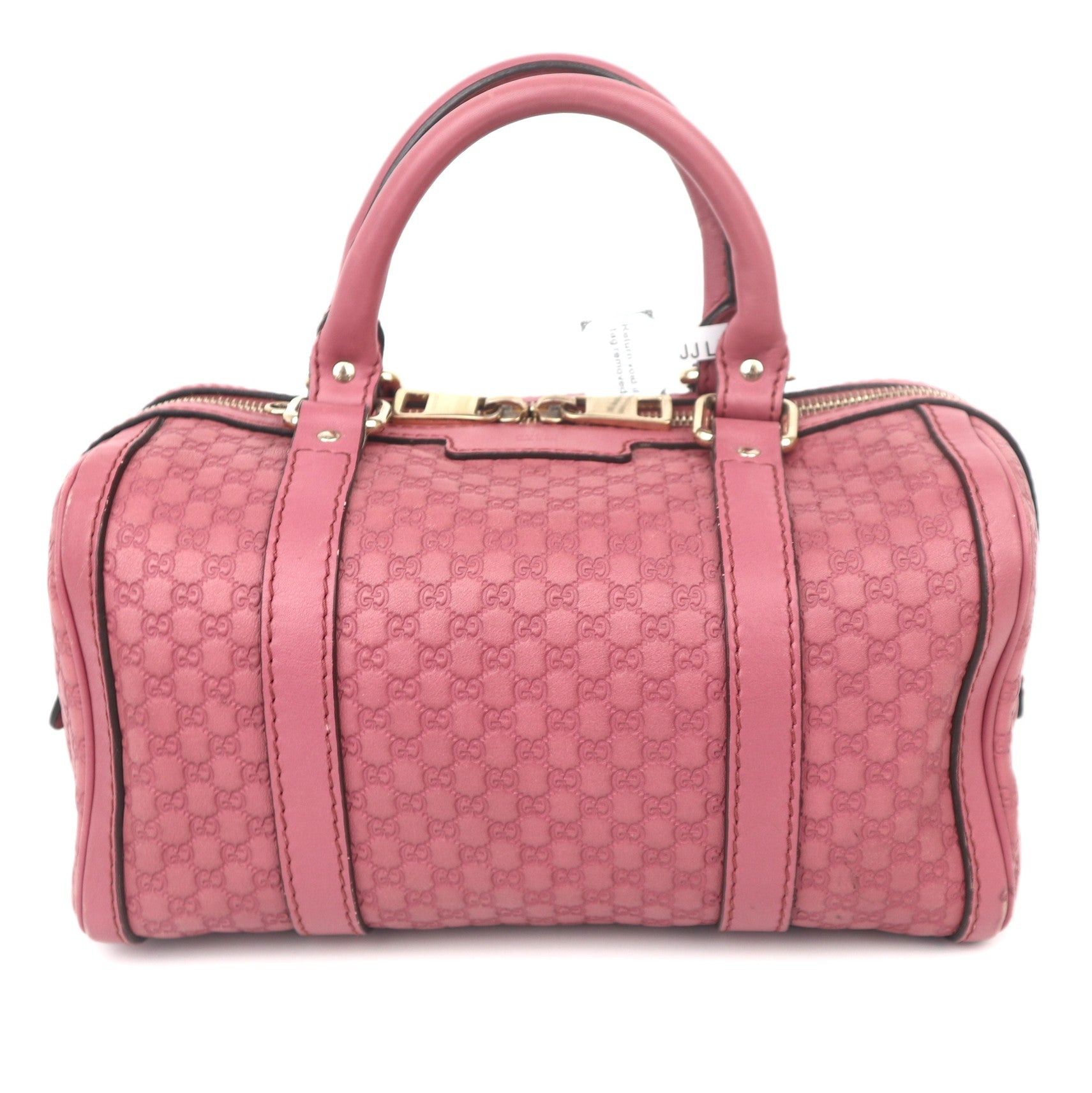 C1045 Gucci Small Microguccissima Joy Boston bag in Pink Leather-Pre Owned
