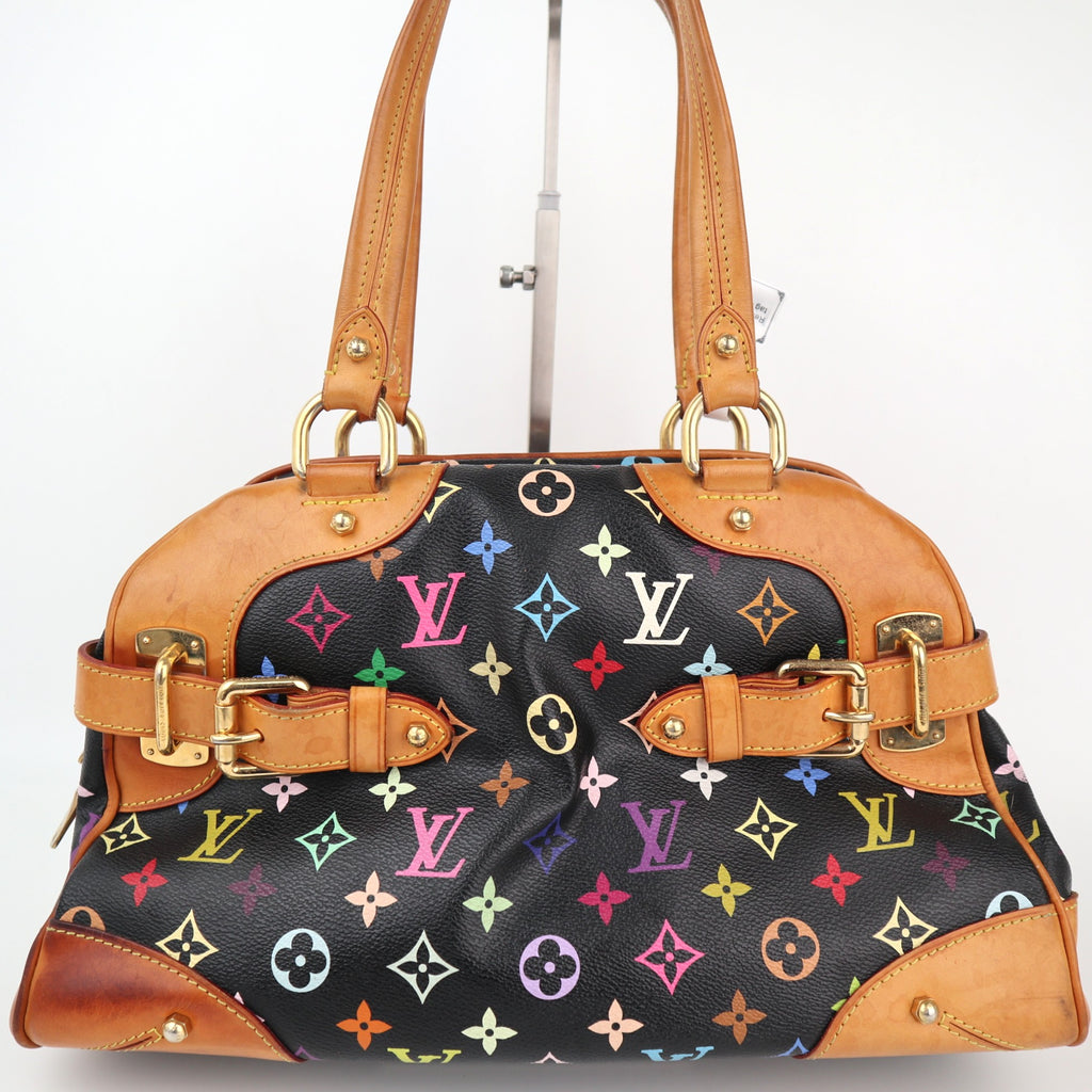 C2454 Louis Vuitton Shoulder Bag Monogram Multicolore Claudia Black | Pre-Owned Very Good Black Multicolour Canvas Monogram Multicolore